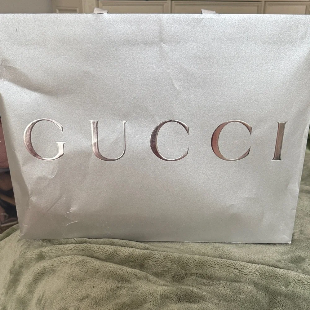Gucci Silver Garment Bag